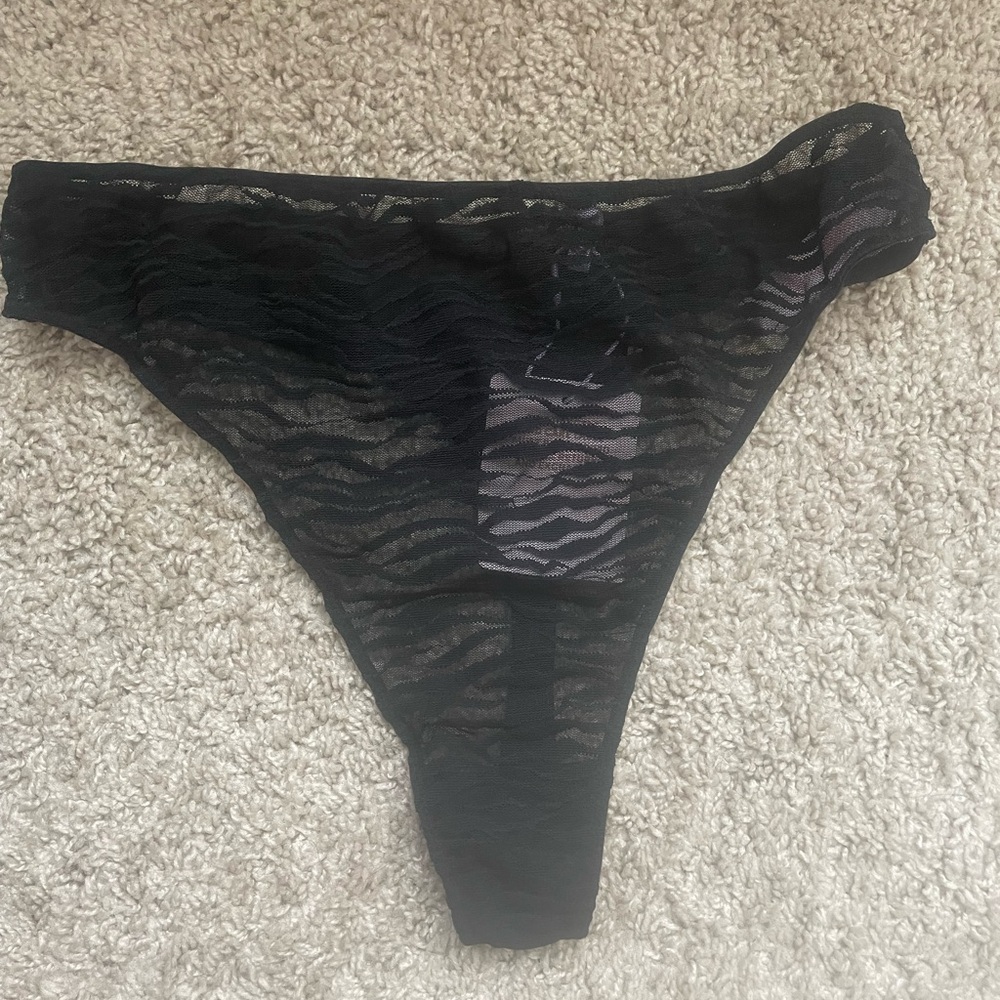 Savage X Fenty Black Lace Panties